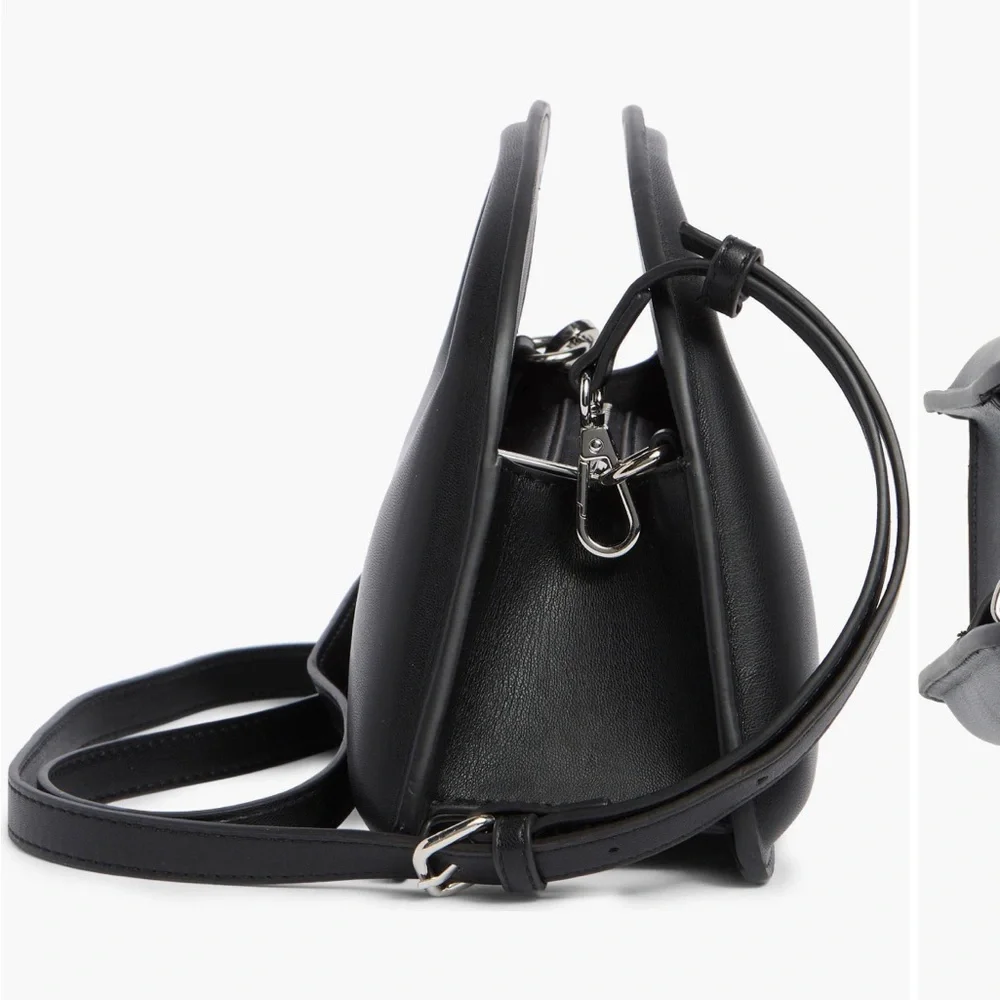 BCBGMaxAzria Black Crossbody Bag with Minimalist Design - Picture 3 of 4